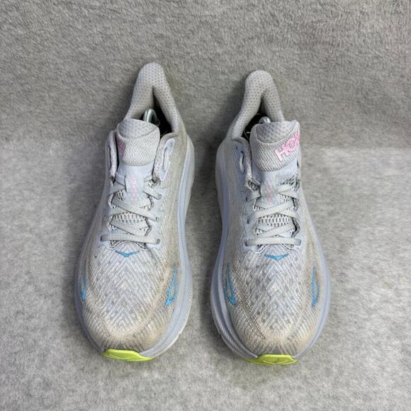 Hoka One One Womens Shoes Size 9.5 Clifton 9 Blue Running Sneakers 1127896 GLLS - Picture 3 of 10